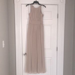 David’s Bridal Bridesmaid Dress Biscotti